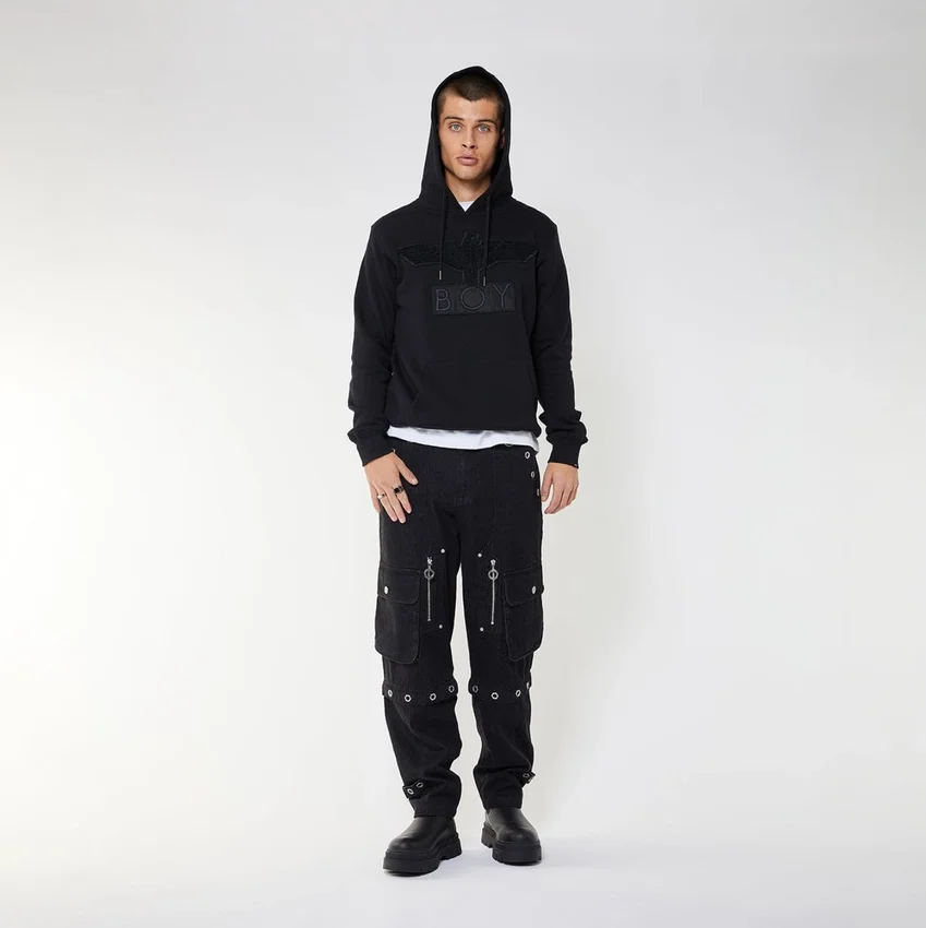 Boy Eagle Applikations-Hoodie