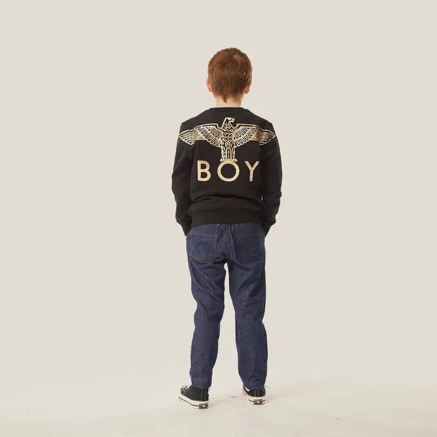 BOY Eagle-Sweatshirt für Kinder mit Aufdruck auf dem Rücken