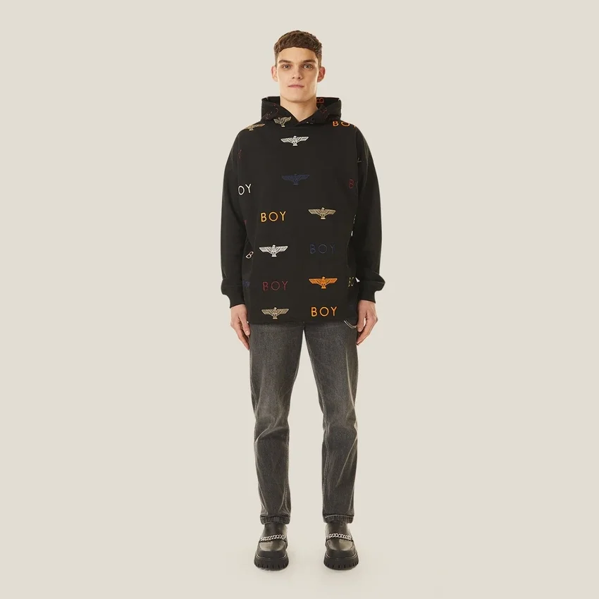 Boy Mania Stickerei-Hoodie