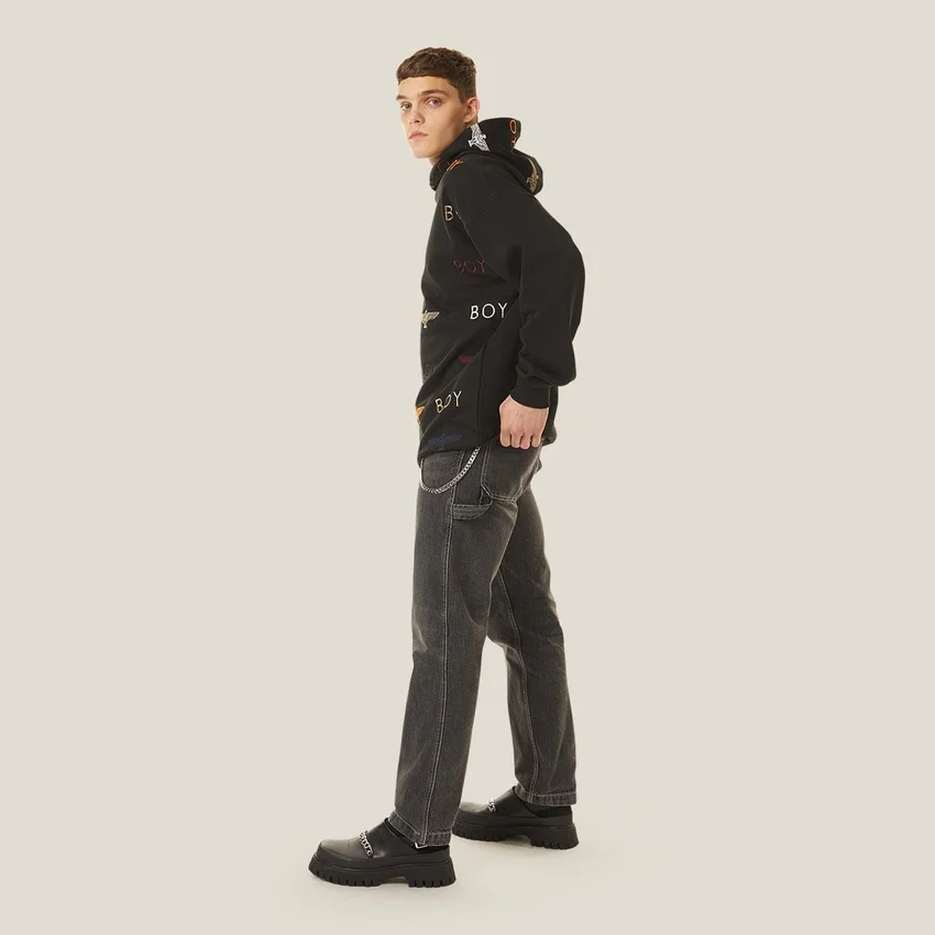 Boy Mania Stickerei-Hoodie