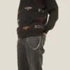Boy Mania Sweatshirt mit Stickerei