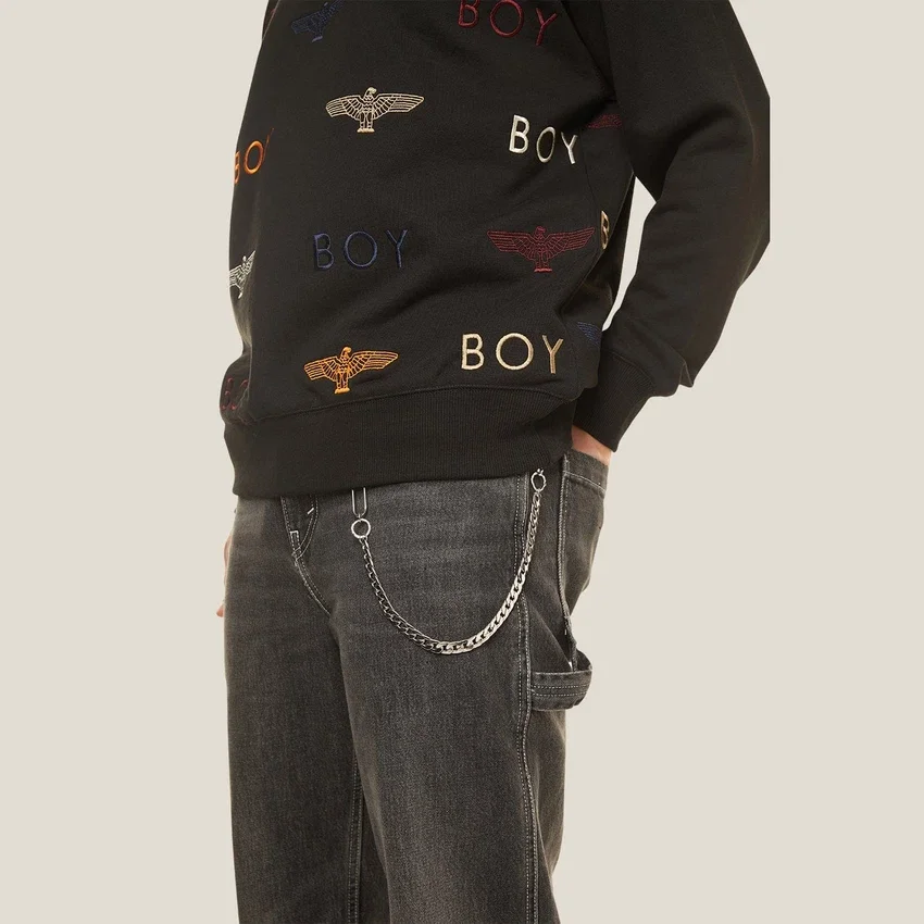 Boy Mania Sweatshirt mit Stickerei