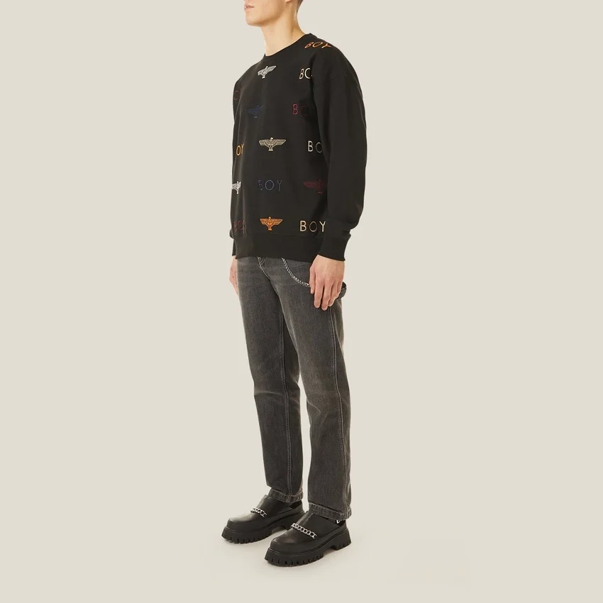 Boy Mania Sweatshirt mit Stickerei