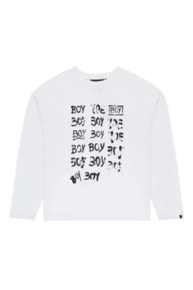 BOY Repeat Langarm-Oberteil mit Grafikprint