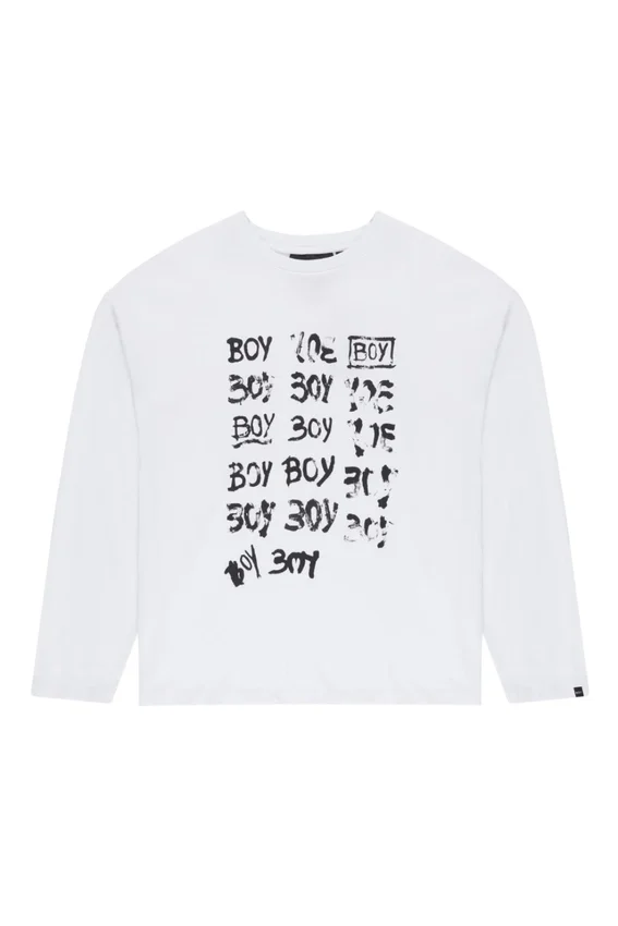 BOY Repeat Langarm-Oberteil mit Grafikprint