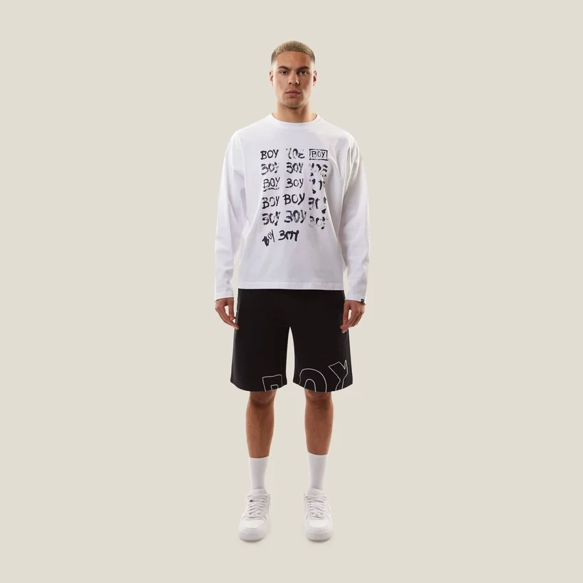 BOY Repeat Langarm-Oberteil mit Grafikprint