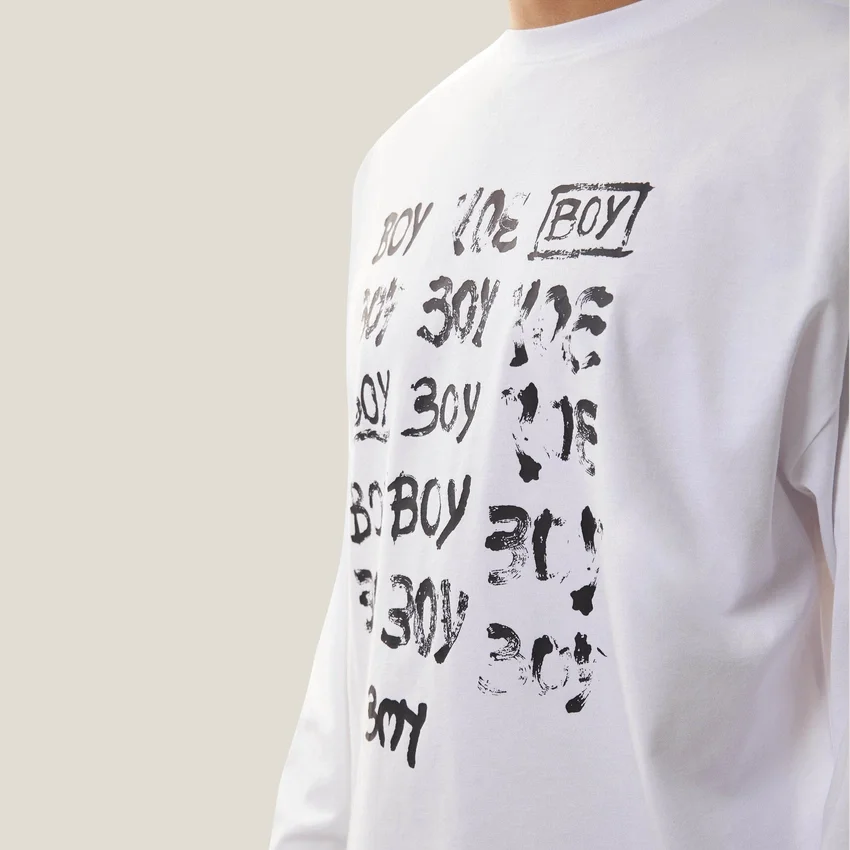BOY Repeat Langarm-Oberteil mit Grafikprint