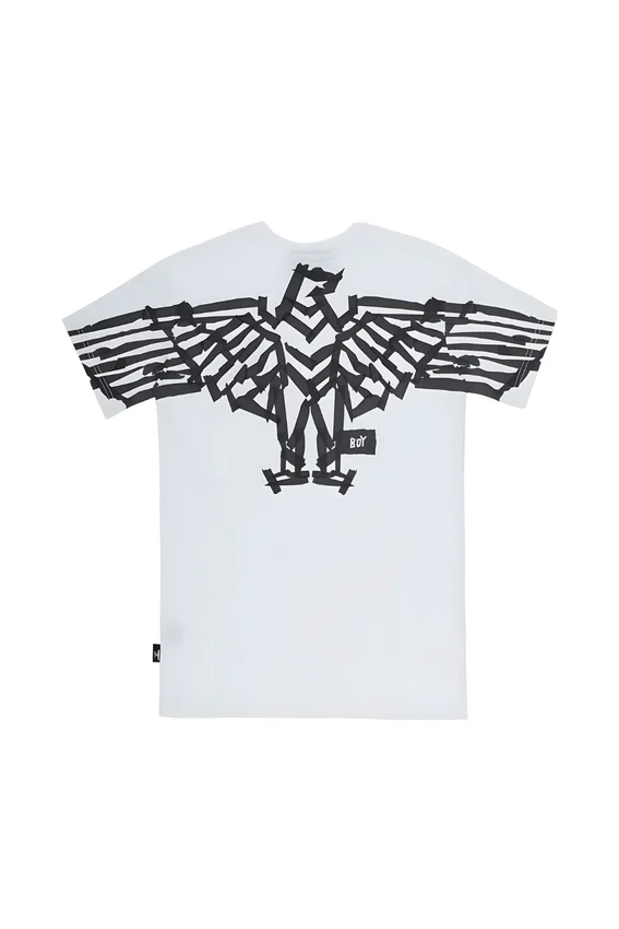BOY Tape T-Shirt mit Adler-Rückenprint