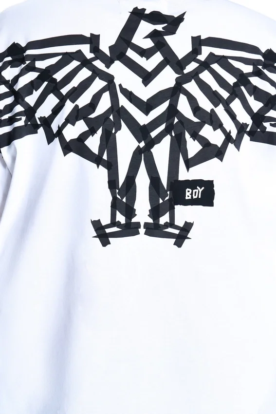 BOY Tape T-Shirt mit Adler-Rückenprint