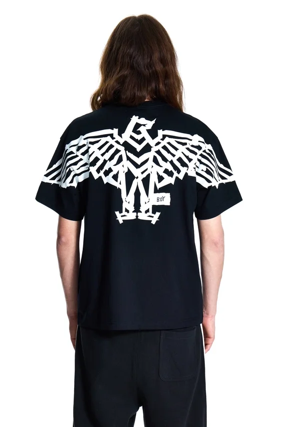 BOY Tape T-Shirt mit Adler-Rückenprint