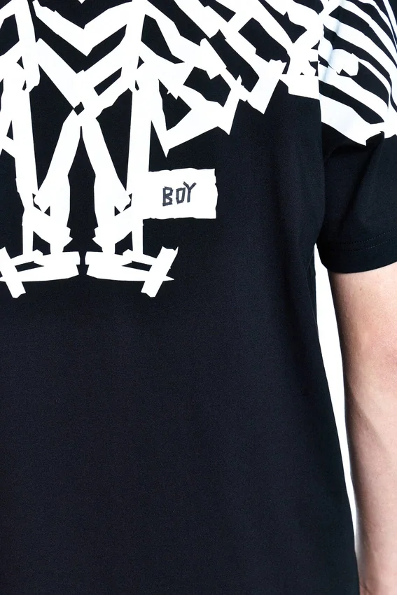 BOY Tape T-Shirt mit Adler-Rückenprint