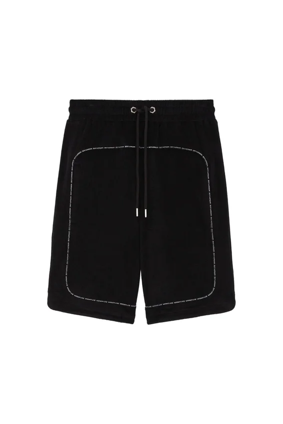 Frottee-Shorts mit Reißverschluss