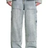 Laser-Distressed-Jeans-Hose