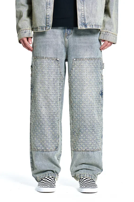 Laser-Distressed-Jeans-Hose