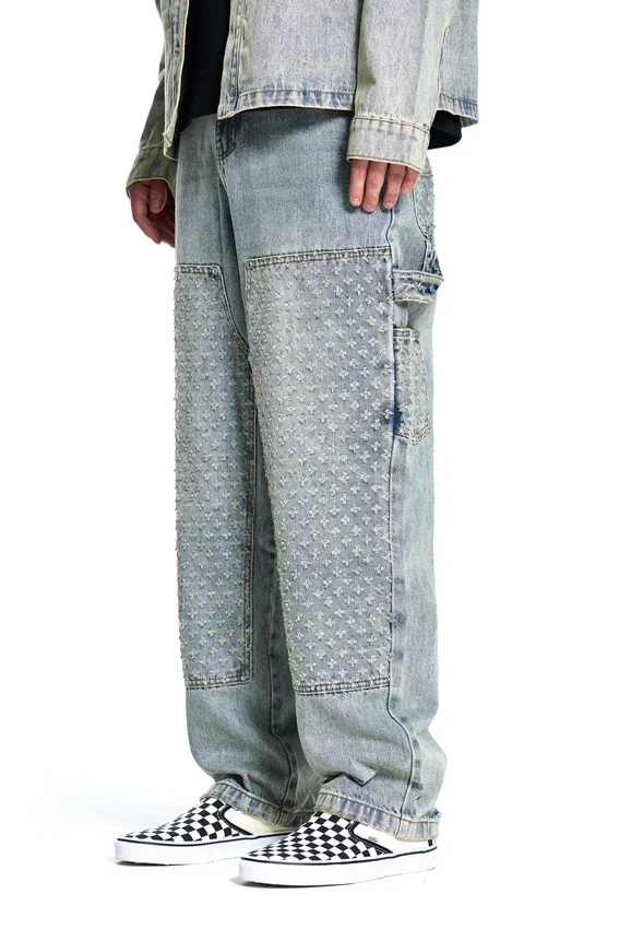Laser-Distressed-Jeans-Hose