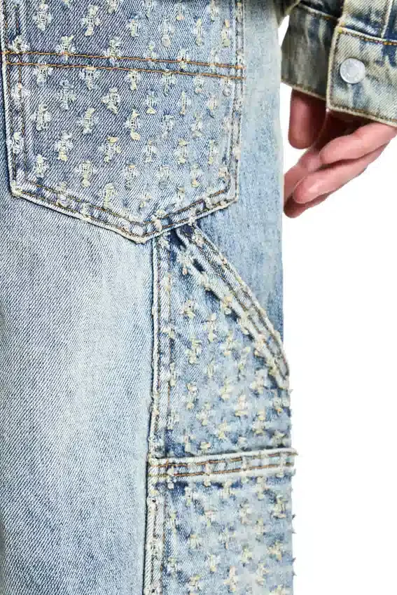 Laser-Distressed-Jeans-Hose