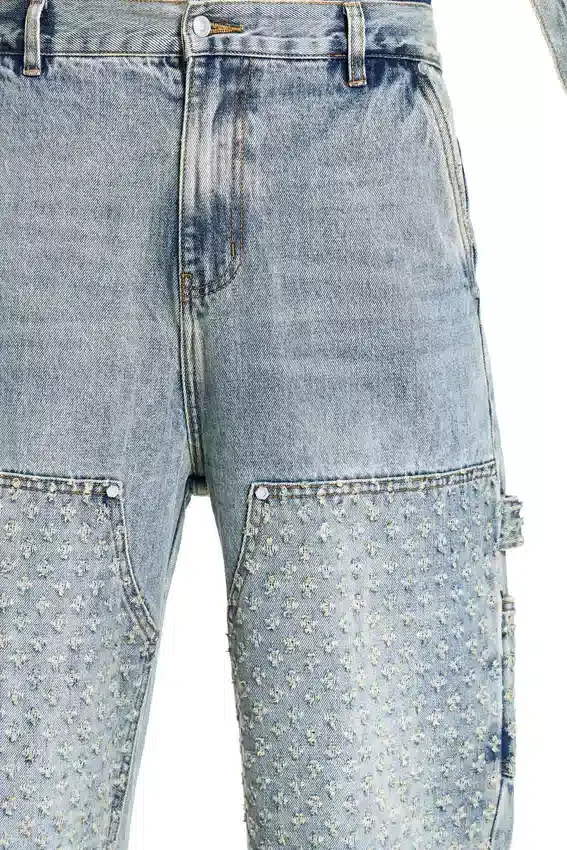 Laser-Distressed-Jeans-Hose