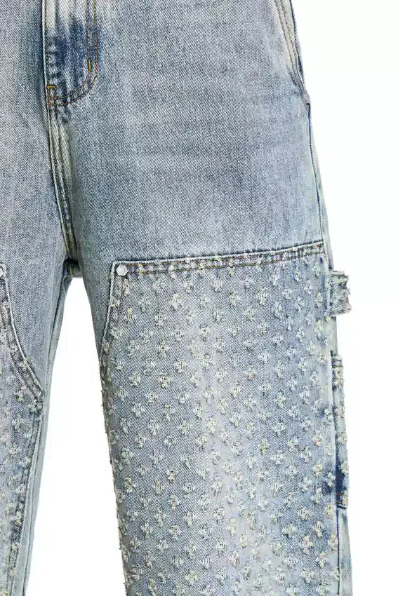 Laser-Distressed-Jeans-Hose