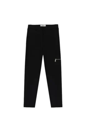 Maßgeschneiderte Jersey-Hose mit Reißverschluss