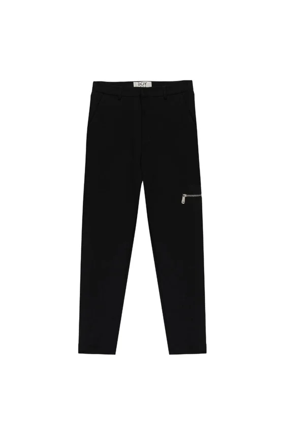 Maßgeschneiderte Jersey-Hose mit Reißverschluss