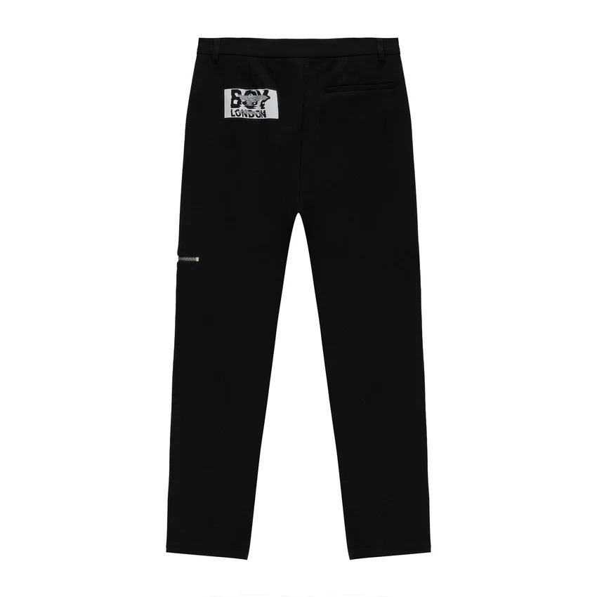 Maßgeschneiderte Jersey-Hose mit Reißverschluss
