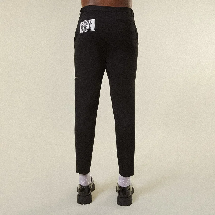 Maßgeschneiderte Jersey-Hose mit Reißverschluss