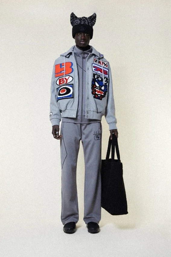 Moto Sticker Bomber-Varsity-Jacke