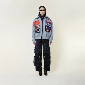 Moto Sticker Bomber-Varsity-Jacke