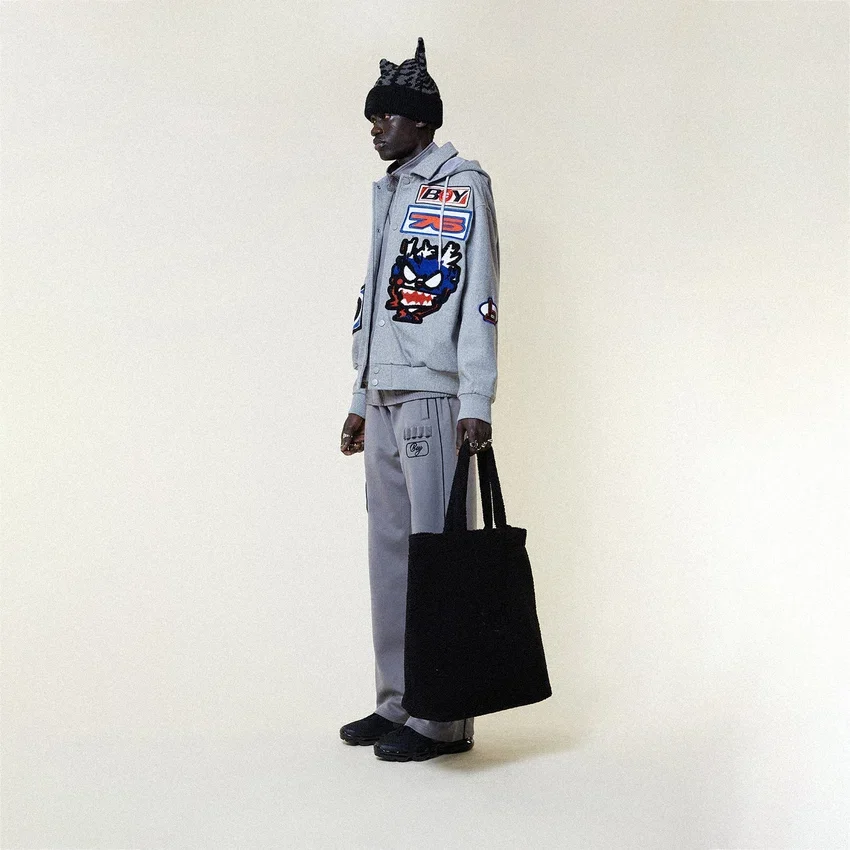 Moto Sticker Bomber-Varsity-Jacke