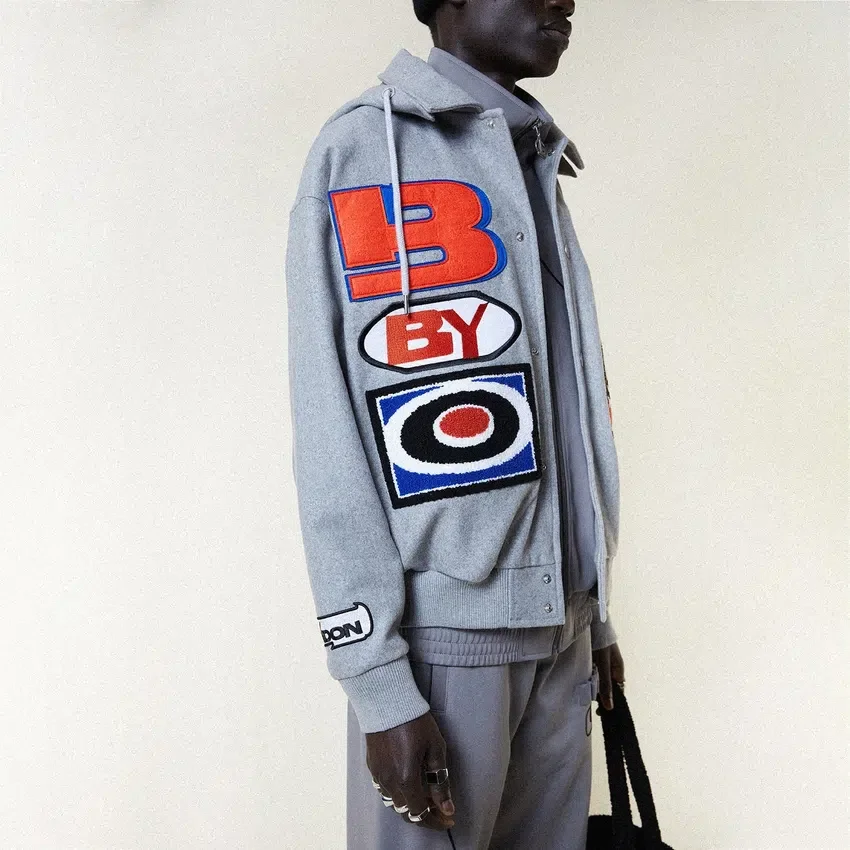 Moto Sticker Bomber-Varsity-Jacke