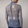Playboy x BOY Checkerboard Vortex Mesh-Oberteil