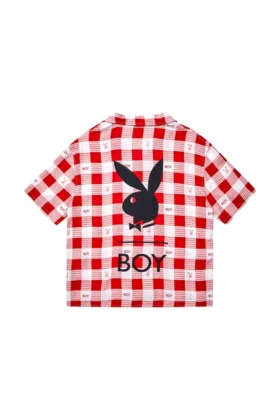 Playboy x BOY Gingham Bunny Resort-Hemd