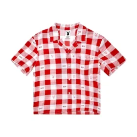 Playboy x BOY Gingham Bunny Resort-Hemd