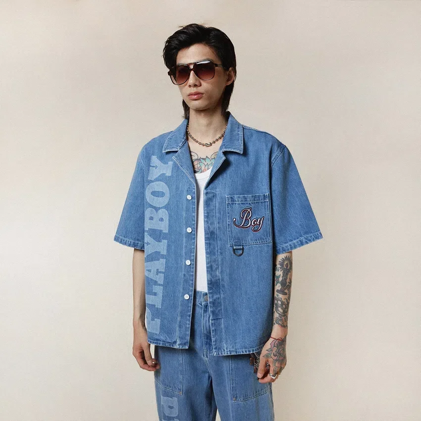 Playboy x BOY Jumbo Bunny Jeanshemd