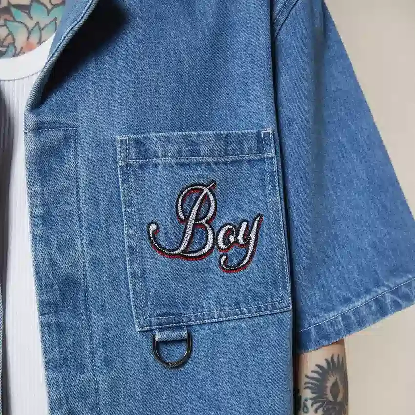 Playboy x BOY Jumbo Bunny Jeanshemd