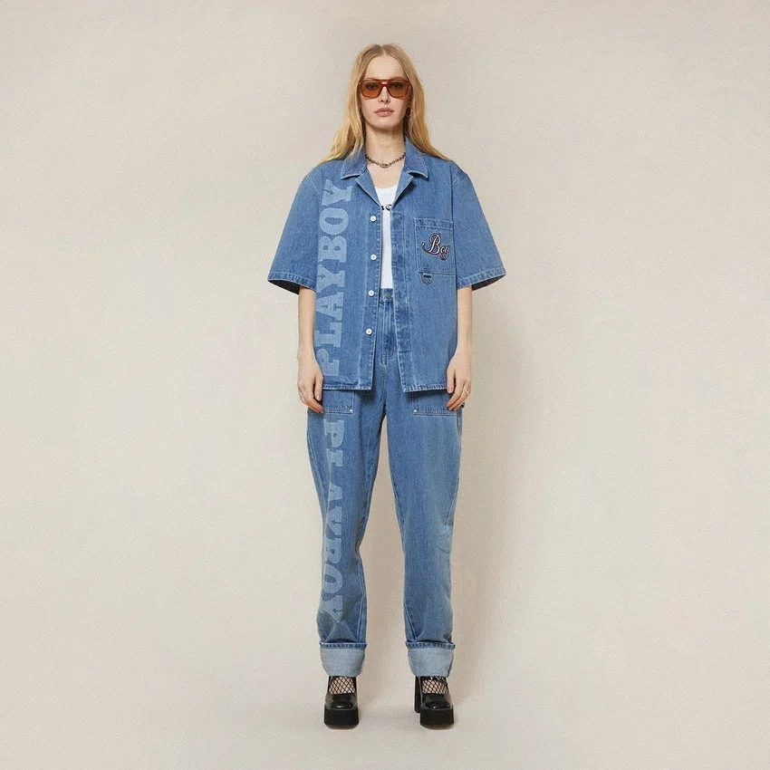 Playboy x BOY Jumbo Bunny Jeanshemd