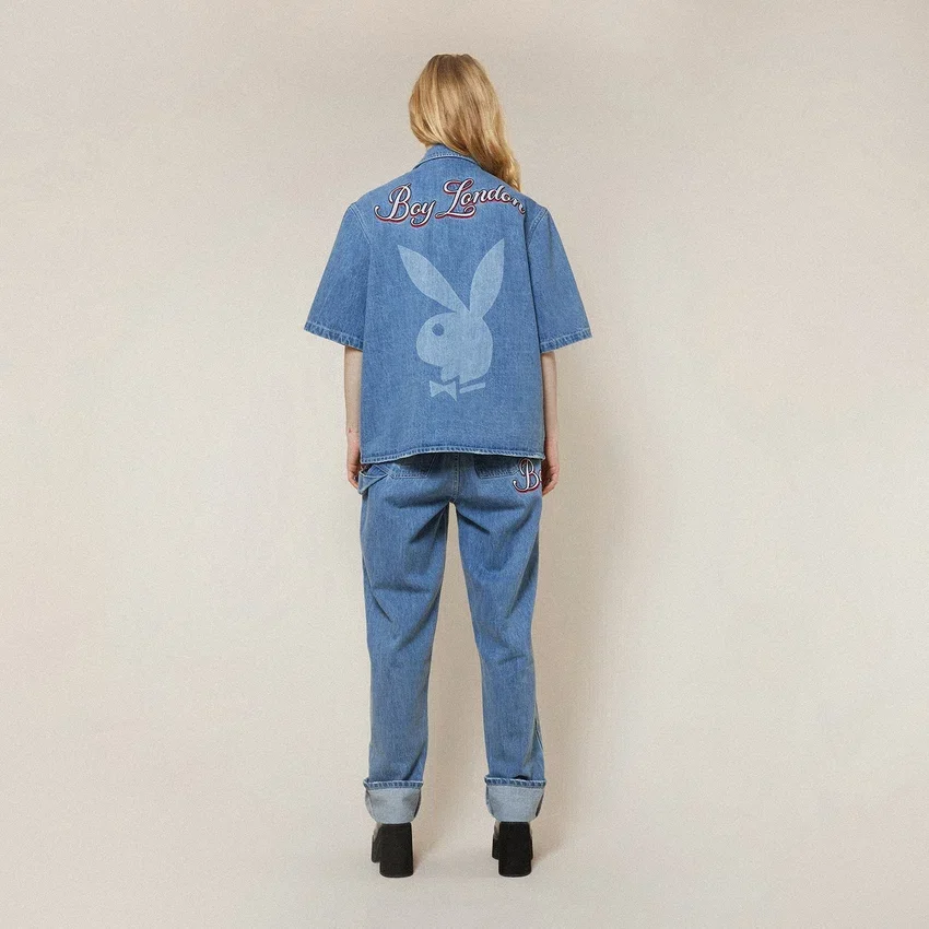 Playboy x BOY Jumbo Bunny Jeanshemd
