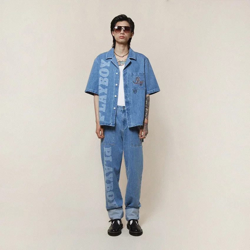 Playboy x BOY Jumbo Bunny Jeanshemd