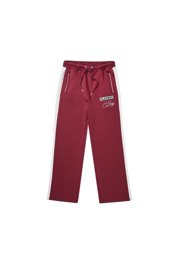 Playboy x BOY Nylon-Jogginghose mit weitem Bein