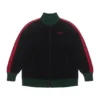 Schwarze „Crochet“-Trainingsjacke