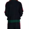 Schwarze „Crochet“-Trainingsjacke