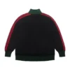 Schwarze „Crochet“-Trainingsjacke