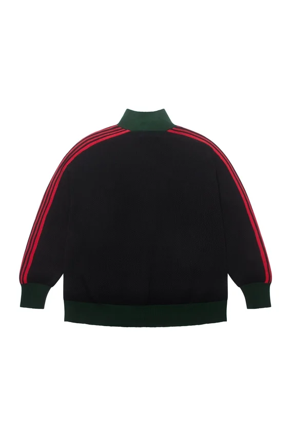 Schwarze „Crochet“-Trainingsjacke