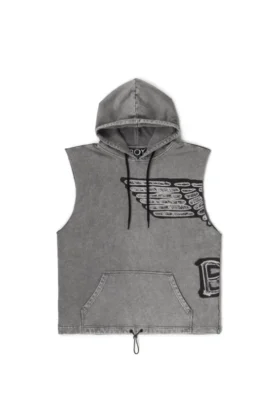Stencil Kurzarm-Hoodie Shorts