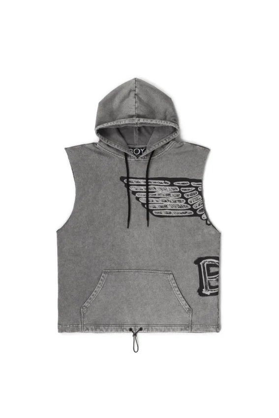 Stencil Kurzarm-Hoodie Shorts