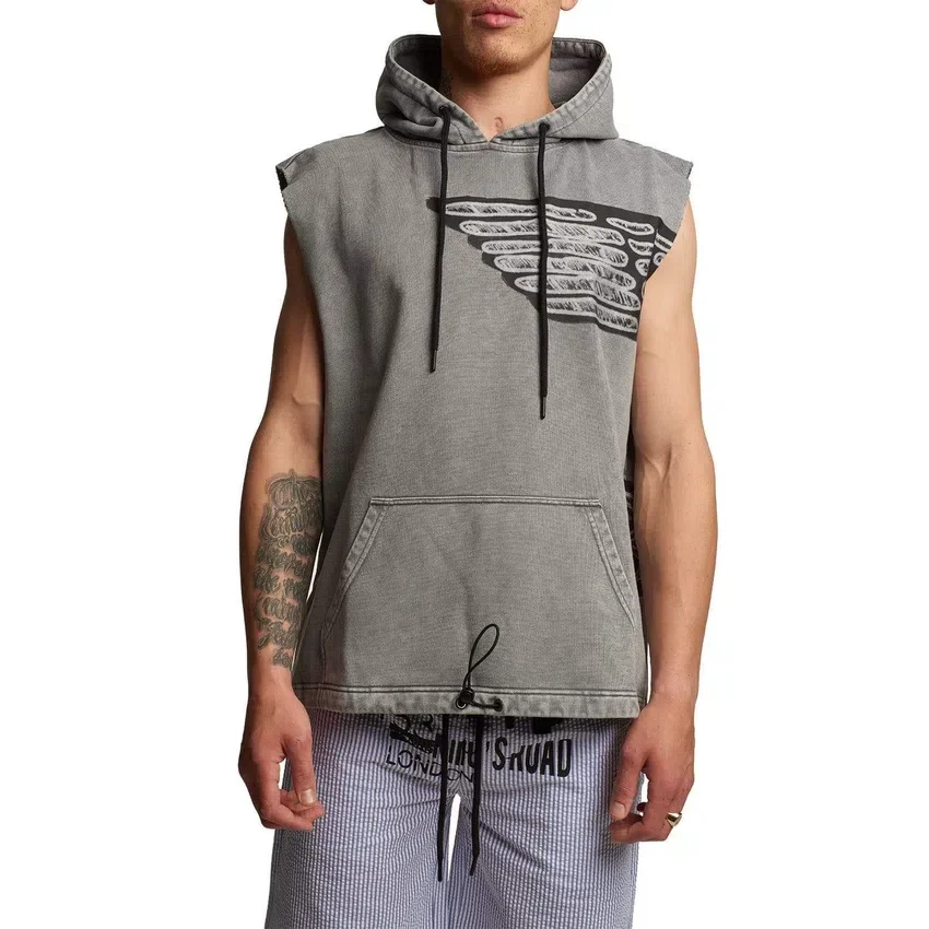 Stencil Kurzarm-Hoodie Shorts