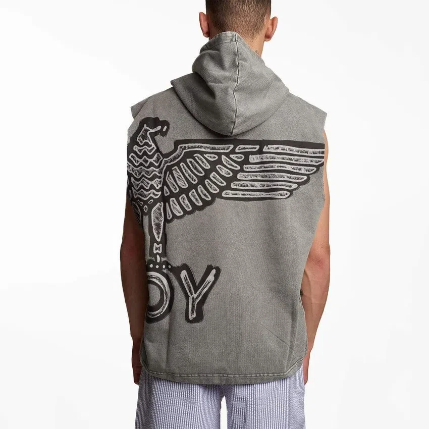 Stencil Kurzarm-Hoodie Shorts