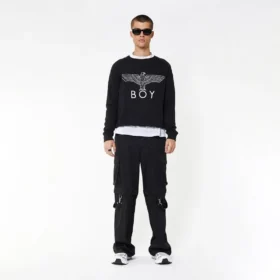 Sweatshirt mit „BOY Eagle“-Applikation
